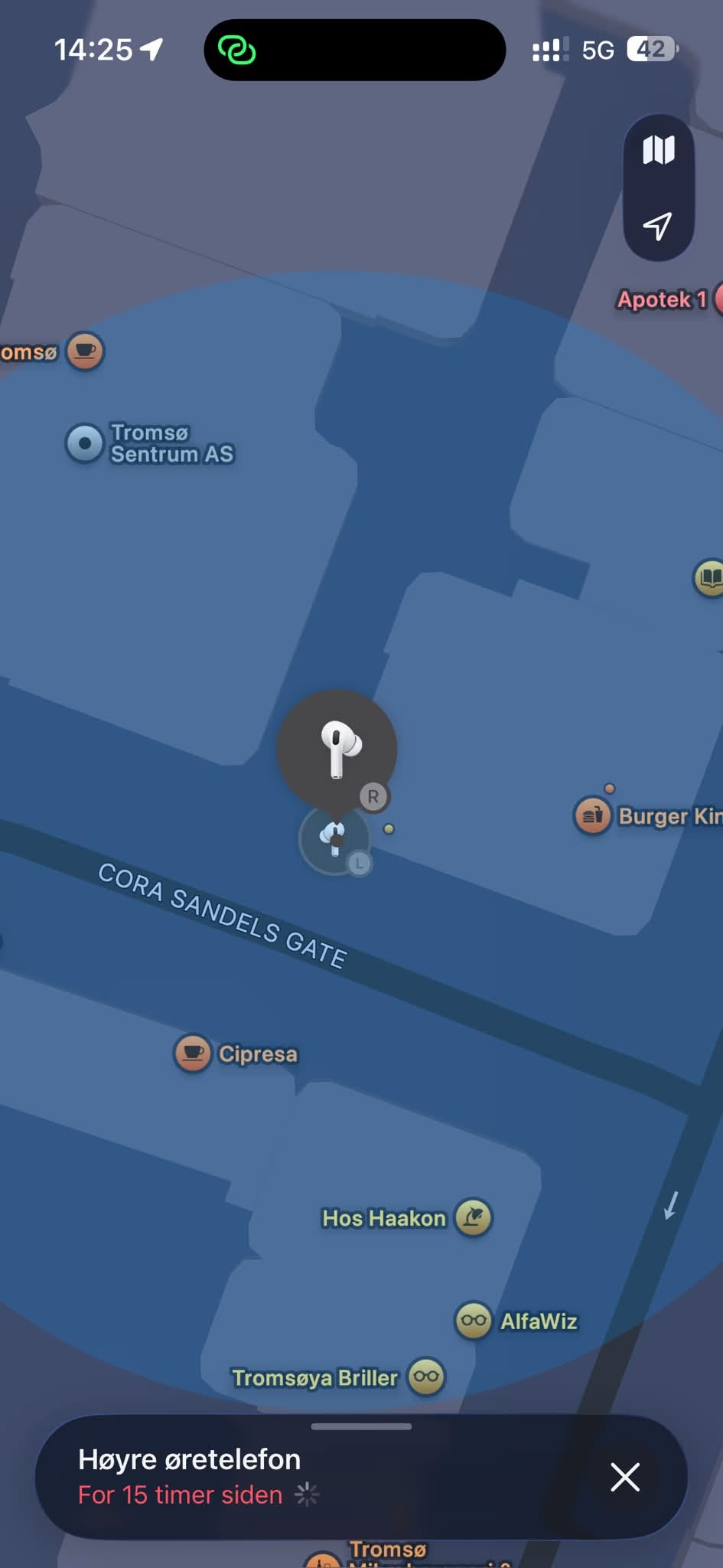 Lost Airpods in Tromsø