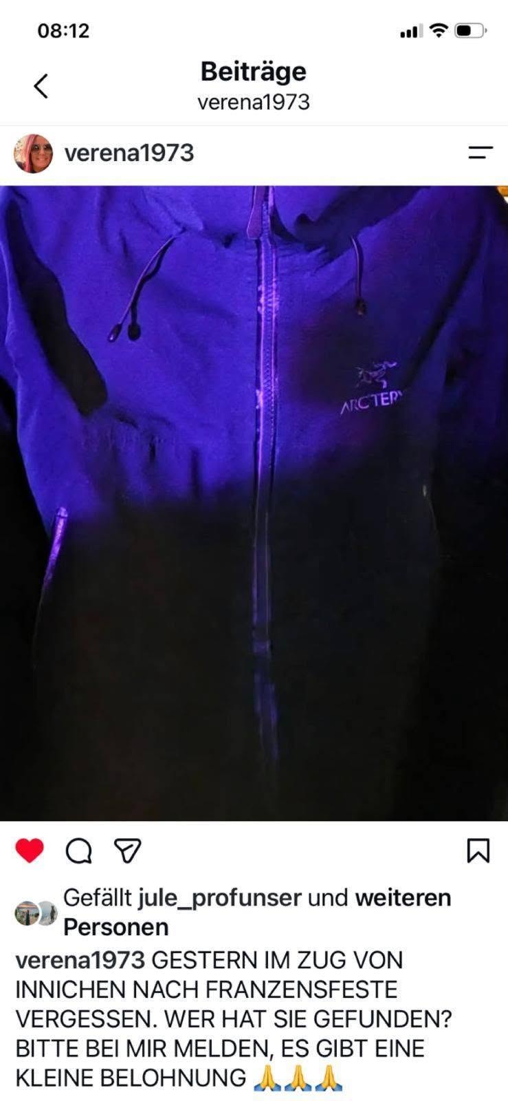 Lost Jacket in South Tyrol