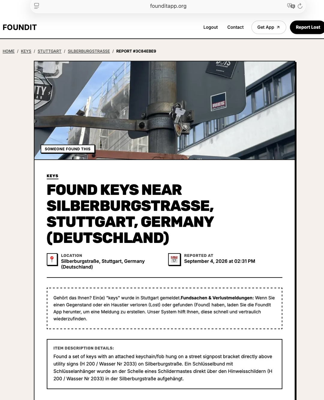 Found keys