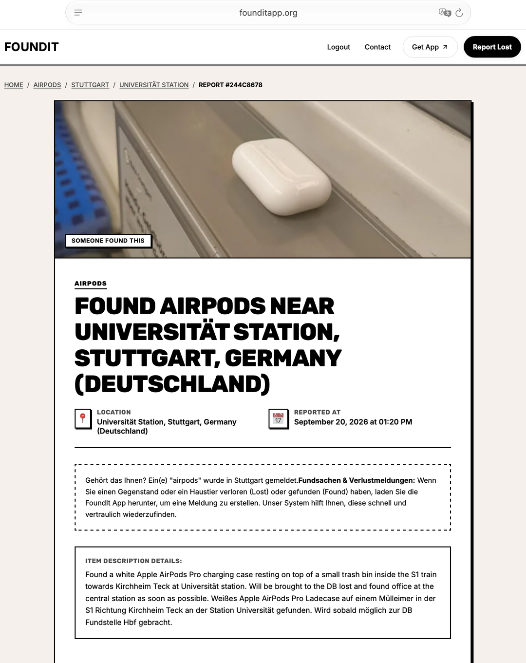 Found airpods