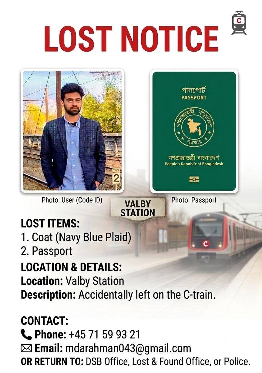 Lost Passport in Copenhagen