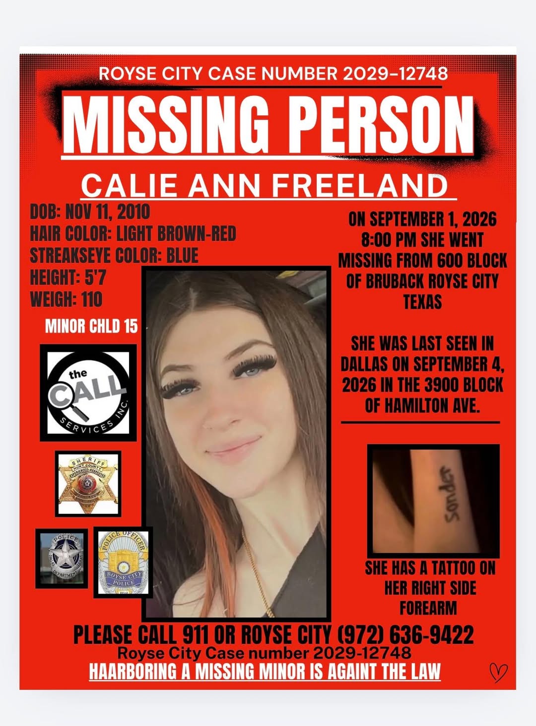 Lost Person in Dallas