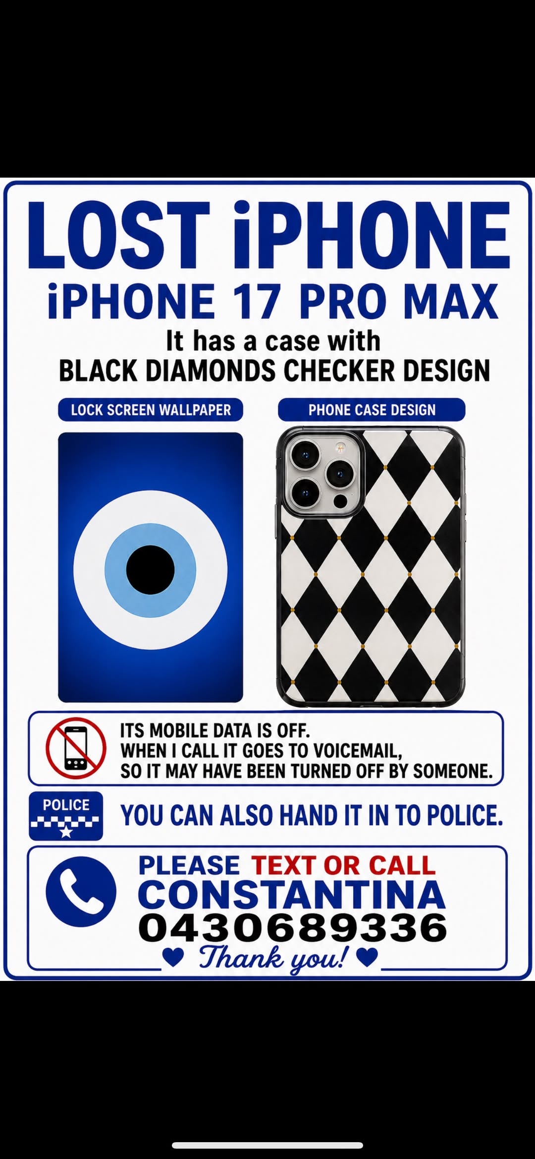 Lost Phone in Melbourne
