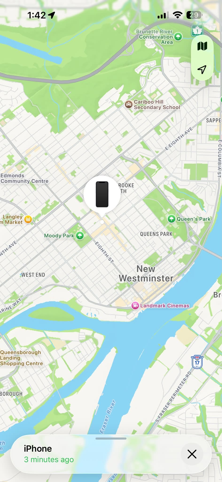 Lost Phone in New Westminster