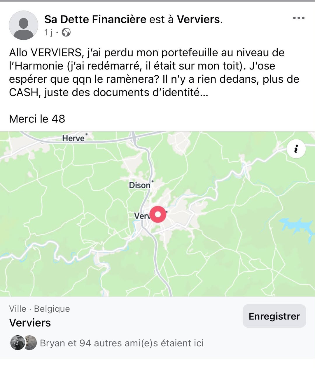 Lost Wallet in Verviers