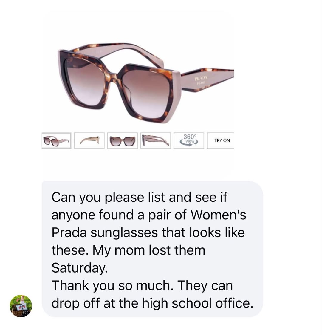 Lost sunglasses