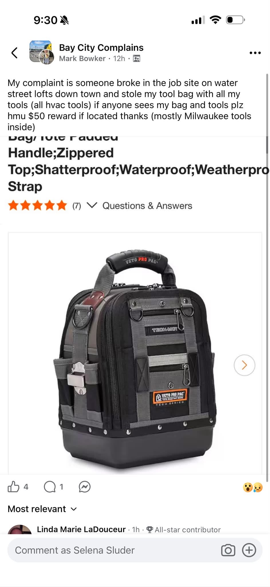 Lost Bag in Bay City