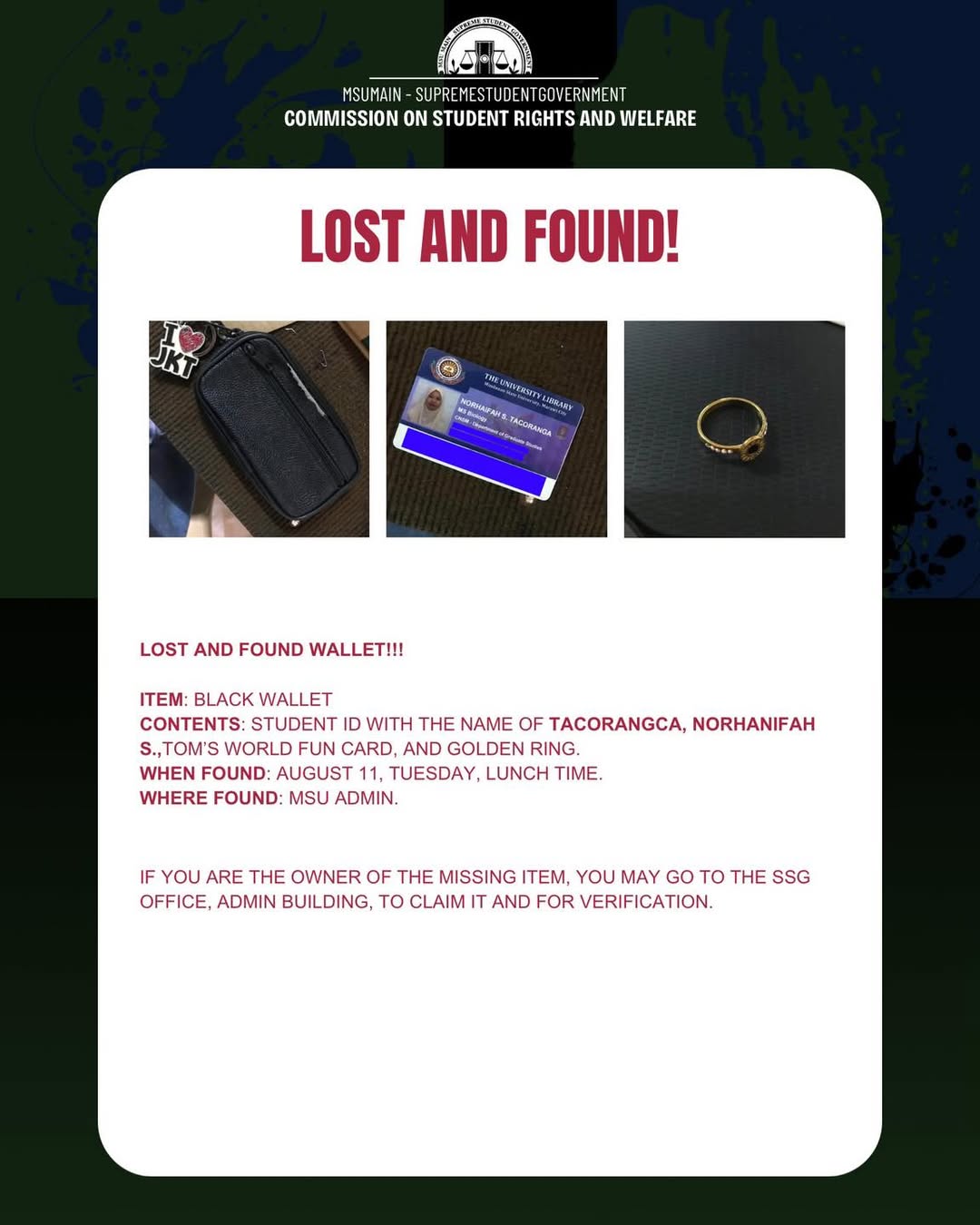 Found wallet