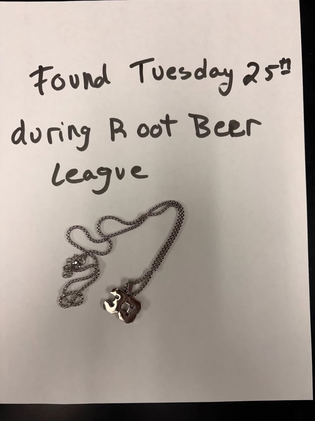 Found necklace