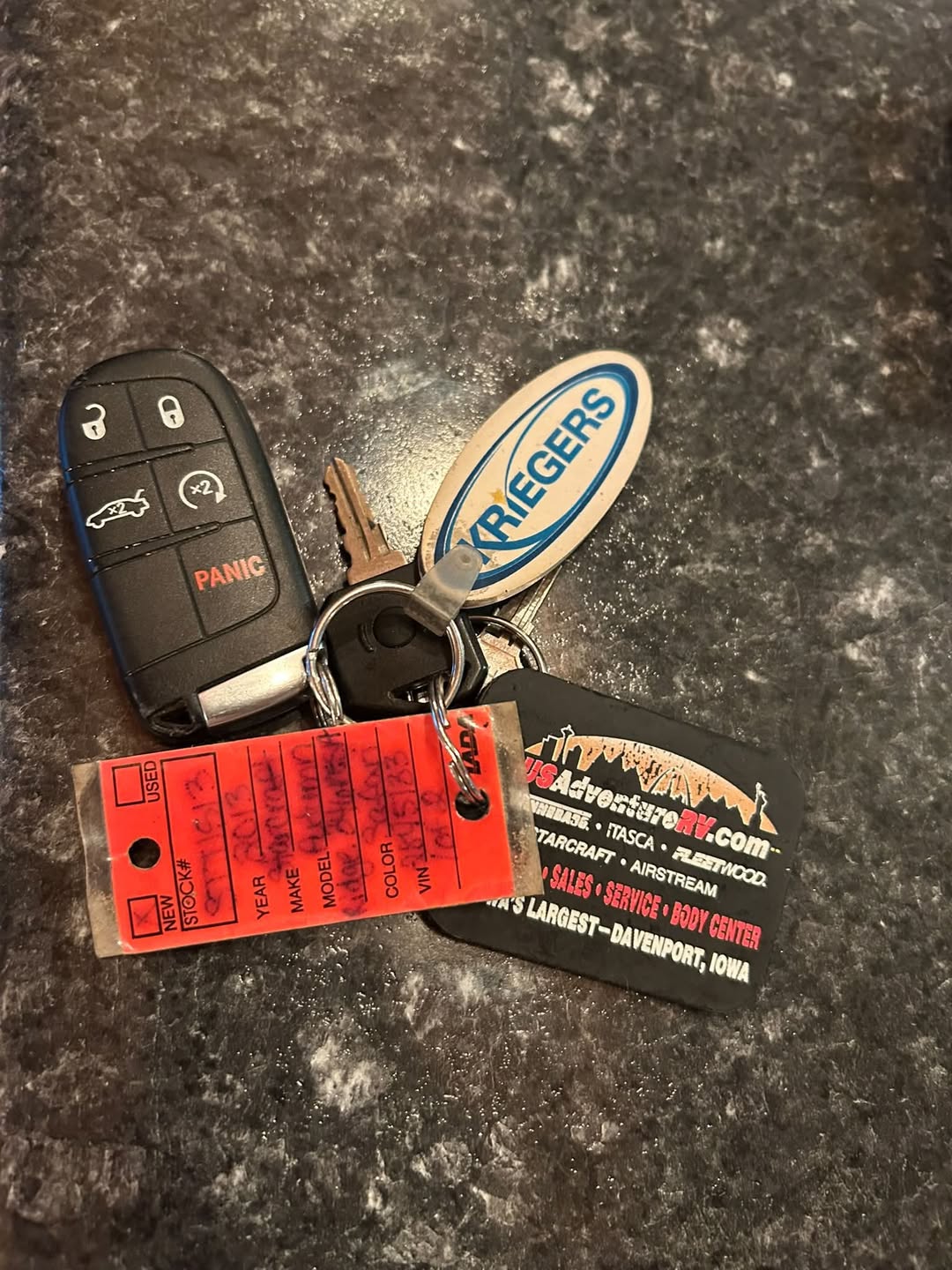 Found keys