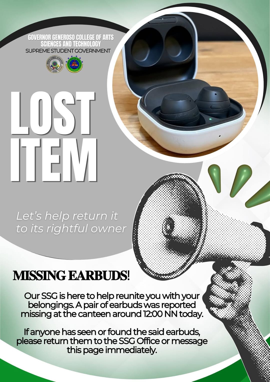Lost Headphone in Governor Generoso