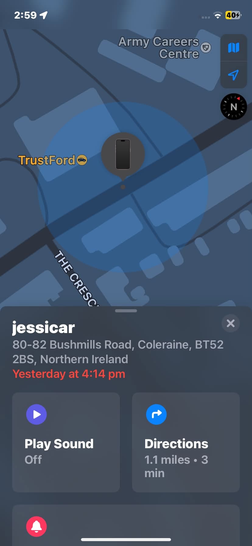 Lost Phone in Ballymoney