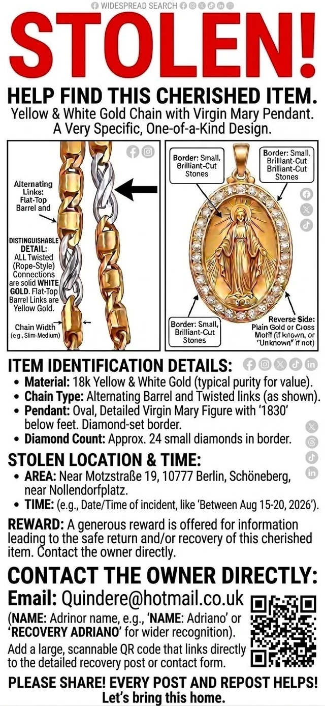 Lost Jewelry in SchöNeberg