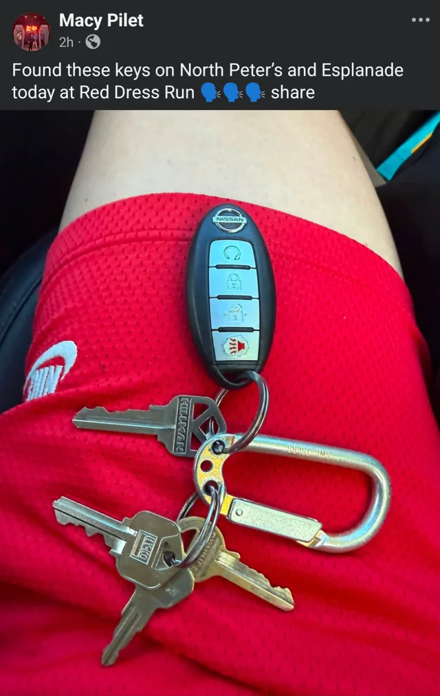Found keys
