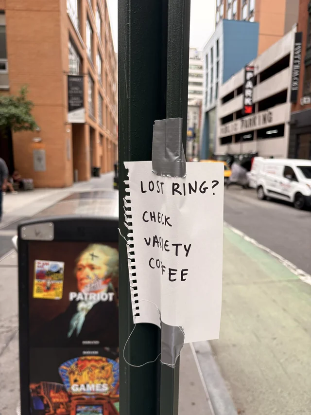 Found Ring in Financial District