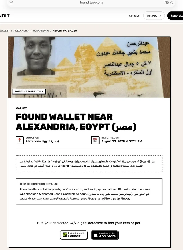 Found wallet