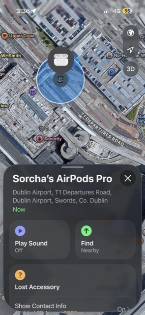 Lost Airpods in County Dublin