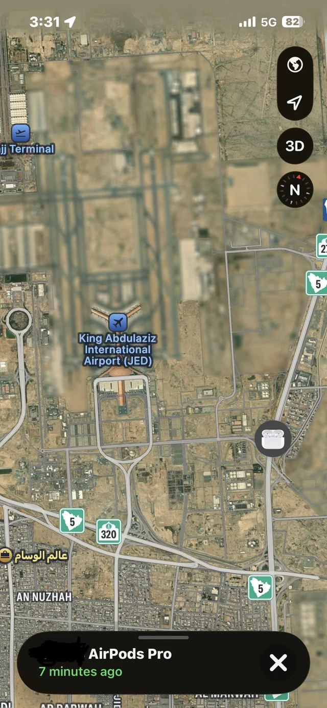 Lost Airpods in Jeddah