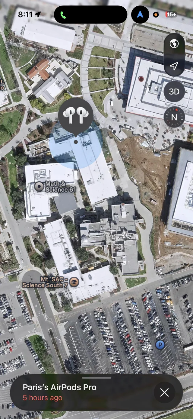 Lost Airpods in Mt. San Antonio College