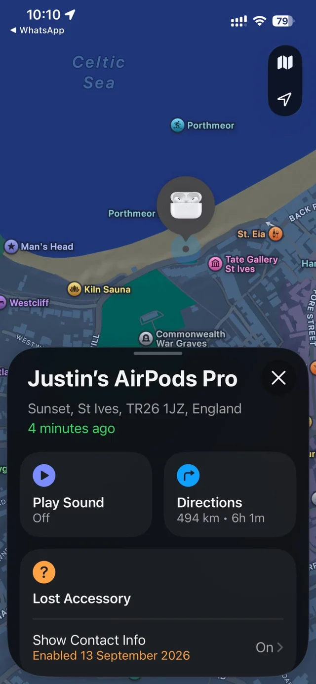 Lost Airpods Pro in United Kingdom