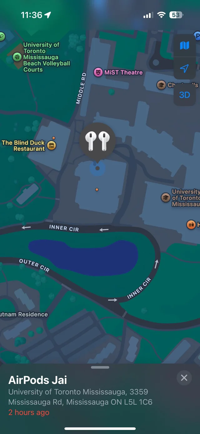Lost Airpods in Mississauga