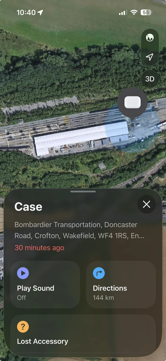 Lost Airpods in England