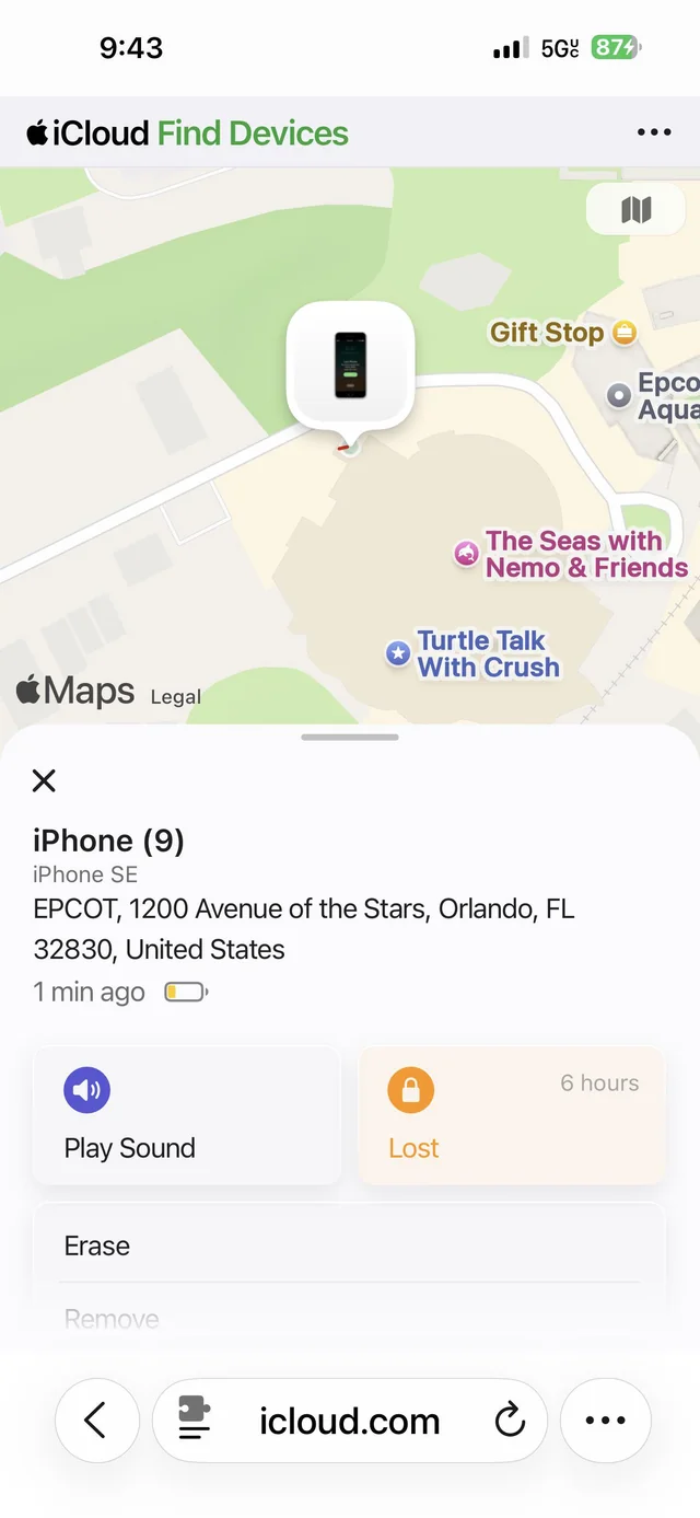 Lost phone