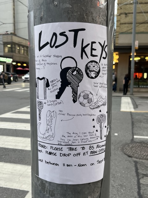 Lost Keys in Toronto