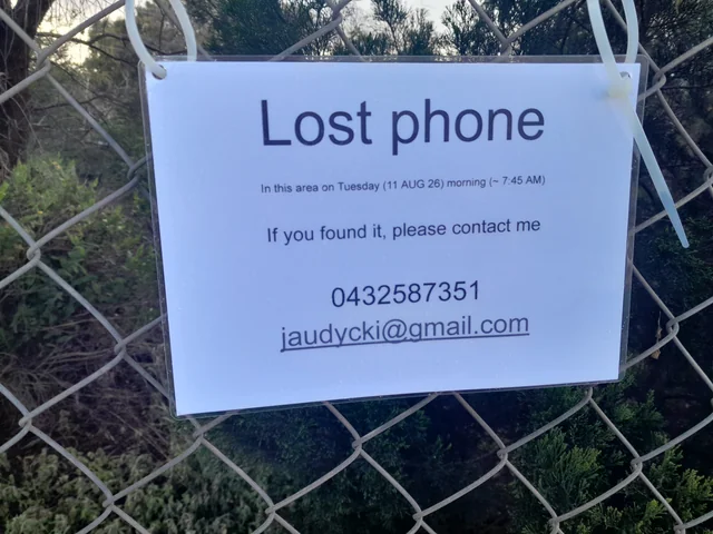 Lost Phone in Adelaide