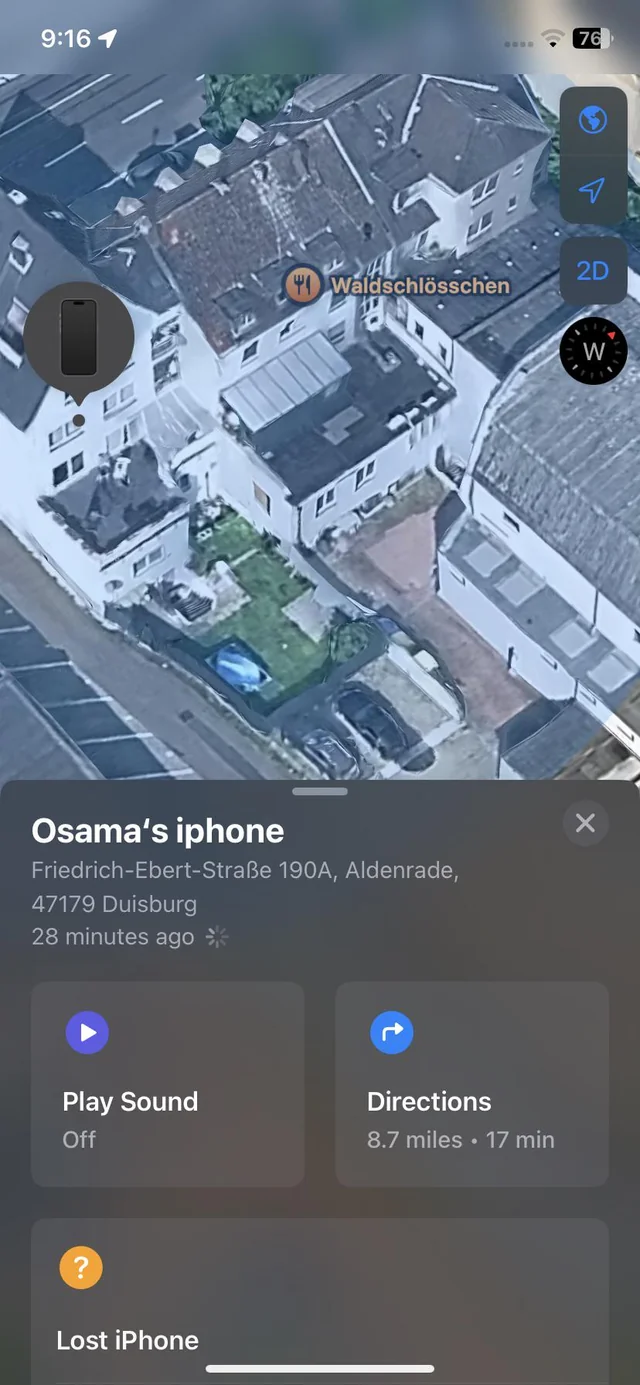 Lost Phone in Germany