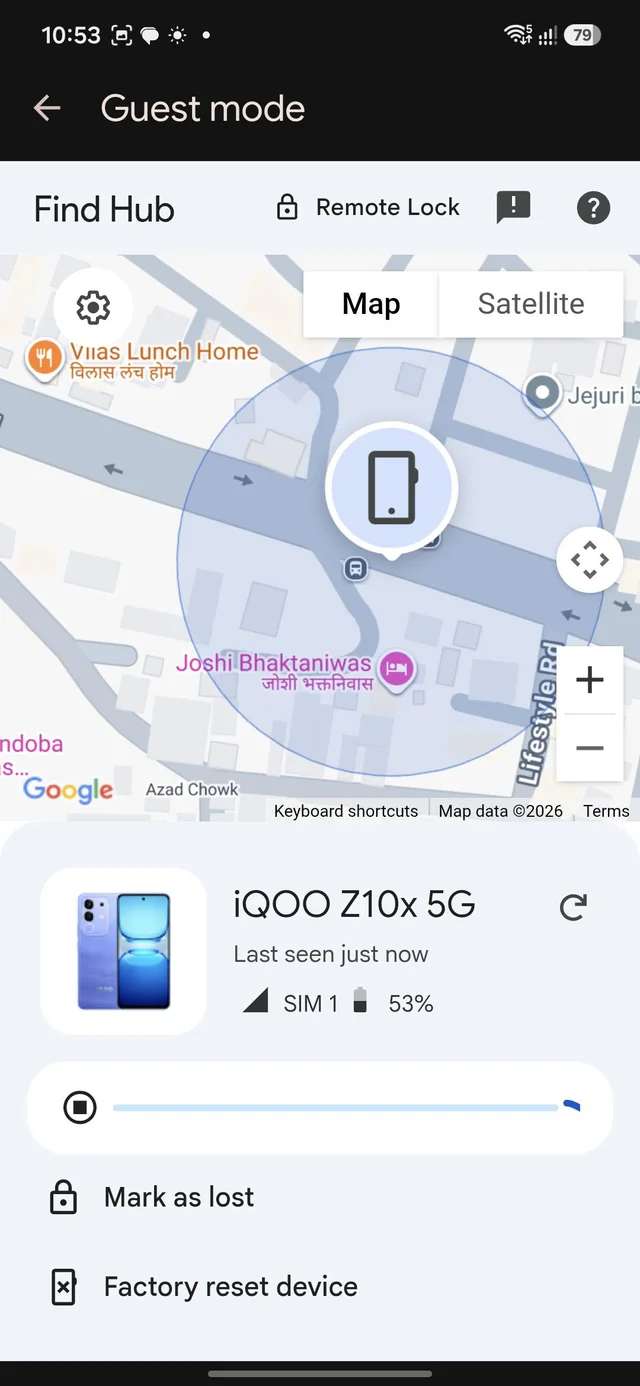 Lost phone