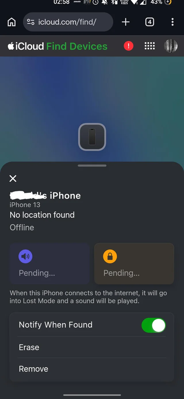 Lost Phone in India