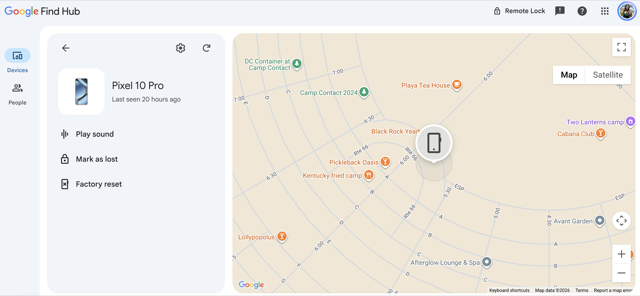 Lost Phone in Black Rock City