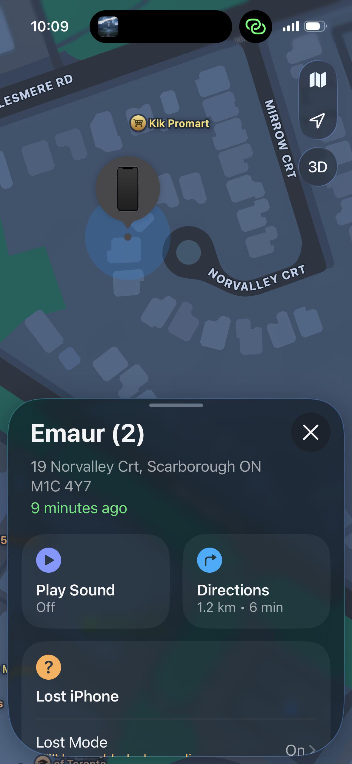 Lost phone