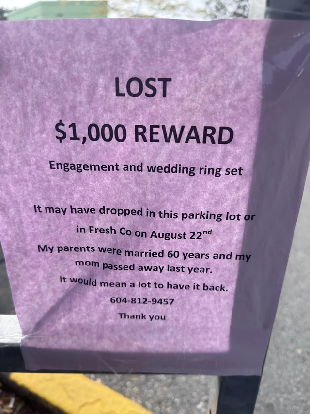 Lost Ring in Richmond